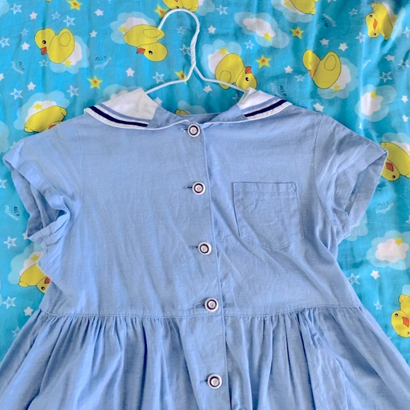 Girls' vintage sailor style dress - Picture 2 of 3